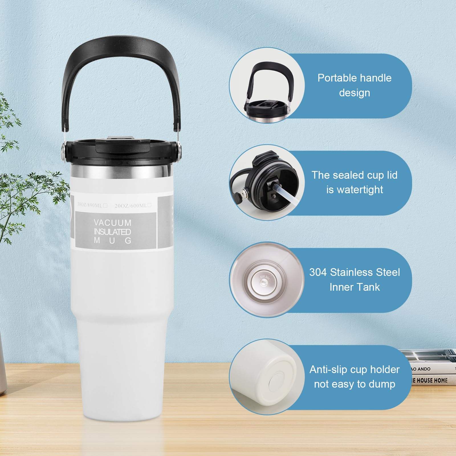 CIVAGO 30oz Tumbler QB/N0637: Insulated Stainless Steel Travel Mug Review Buying Guide
